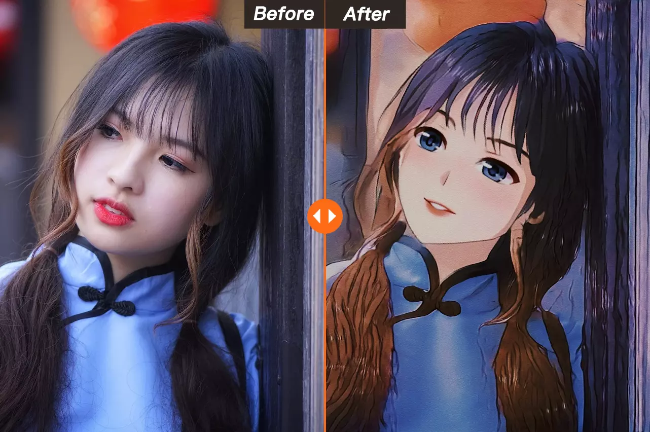 Cartoon yourself photo to anime converter Online  AILab Tools